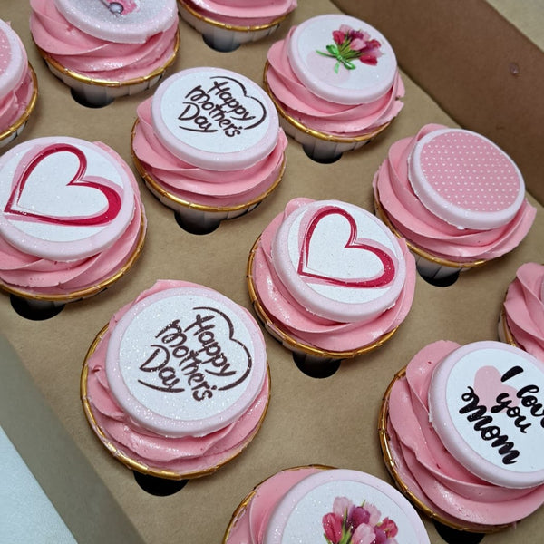 Mothers Day  Edible Toppers - (20 Toppers)