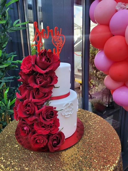 Luxury Red Cake Board - Double Sided -  Red/White -   (Asstd Sizes)