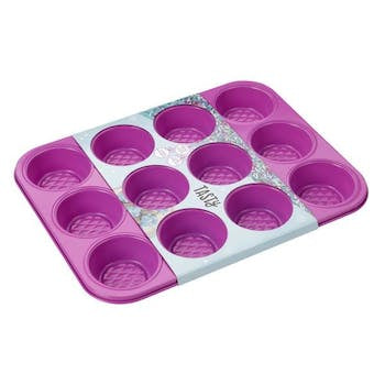 12 Hole Muffin Fuchsia Pan