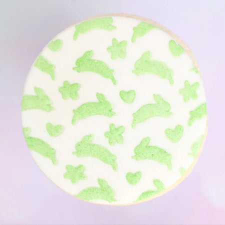 Bunny Pattern Cookie & Cupcake Stencils - SWEET STAMP