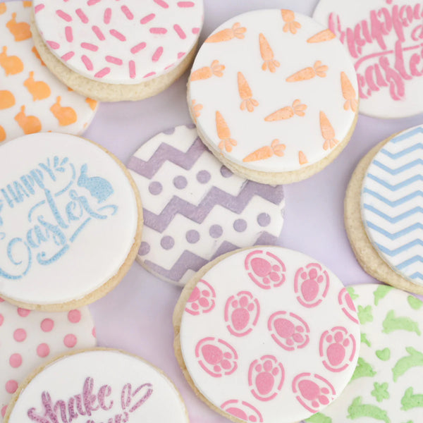 Bunny Feet Mini Cookie & Cupcake Stencil - SWEET STAMP