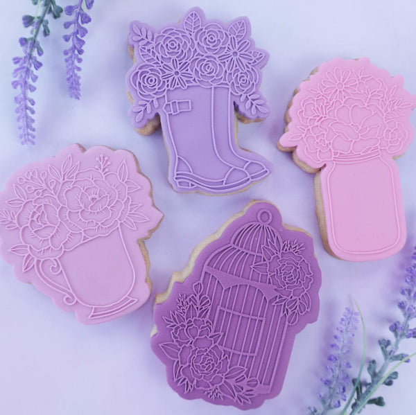 Floral Jar OUTboss STAMP N CUT