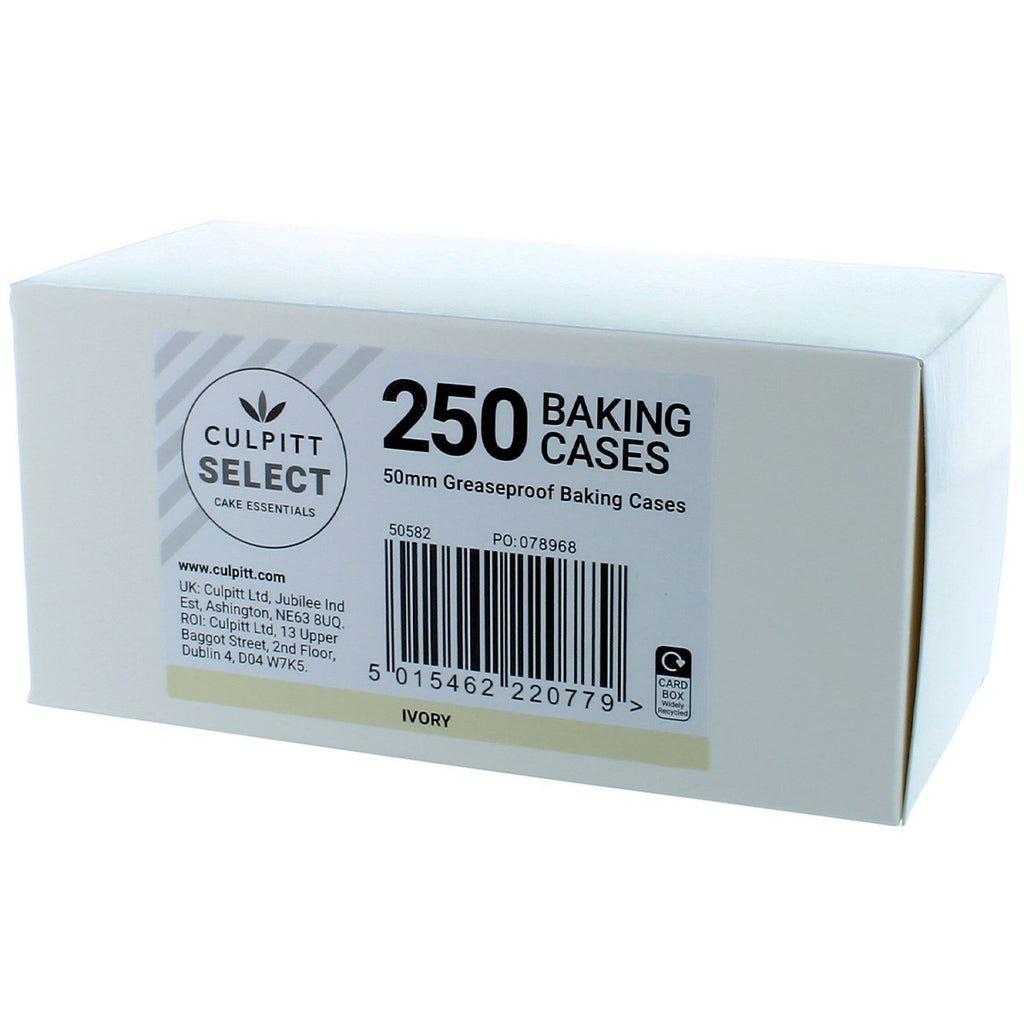 Cupcake Cases Ivory Pk 250