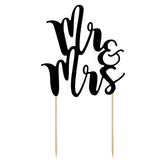 CAKE TOPPER MR&MRS - BLACK