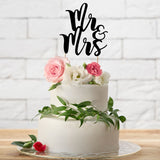 CAKE TOPPER MR&MRS - BLACK