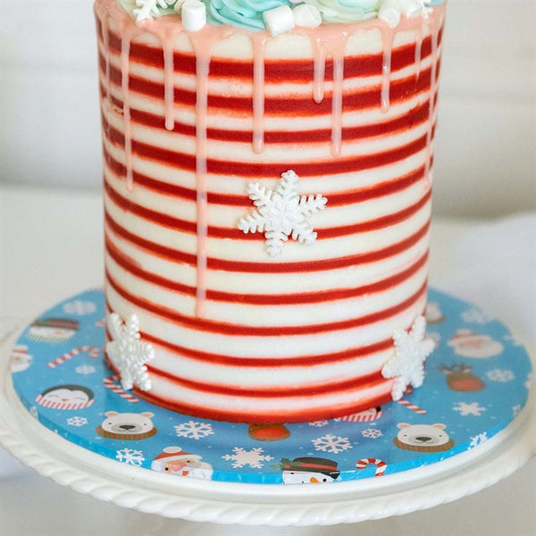 10" Masonite Board Christmas Friends