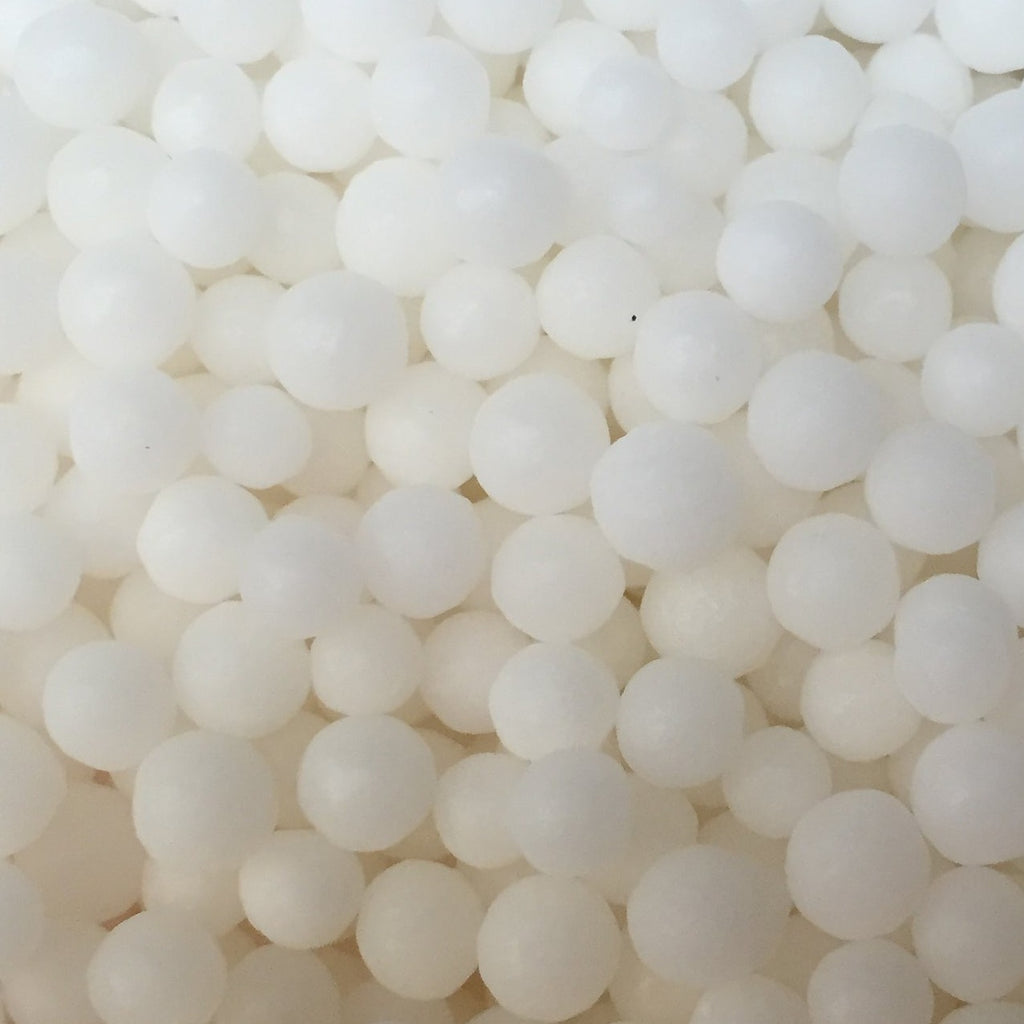 SUGAR SISTERS - Matt White Pearls  4mm 80g