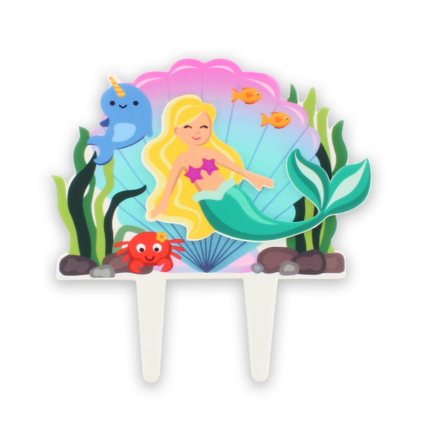 Mermaid Cake Decoration 150 X 150mm (Inc Pic)