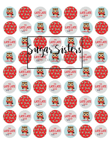 Mini  The Late Late Toy Show Edible Toppers  - (63 toppers)