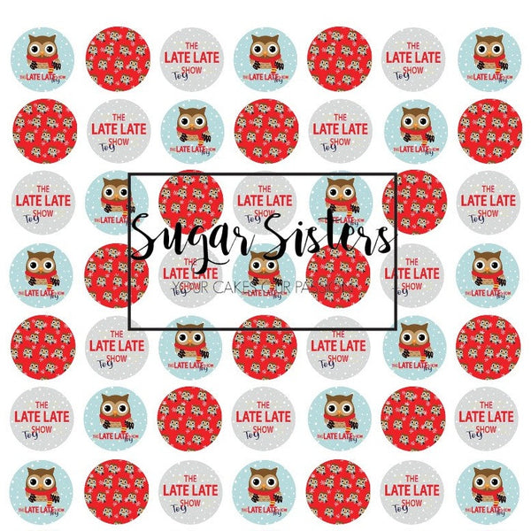 Mini  The Late Late Toy Show Edible Toppers  - (63 toppers)