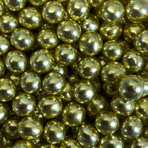 SUGAR SISTERS- Chocoballs Mini Crispy Metallic Light Gold 5mm 80g
