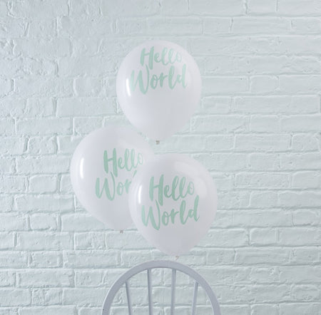 Pink  'One' Air-Fill Balloon Banner with Ribbon