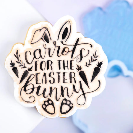 Bunny Feet Mini Cookie & Cupcake Stencil - SWEET STAMP