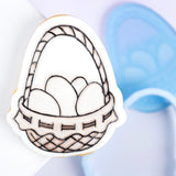 Easter Egg Basket Stamp N Cut - SWEET STAMP