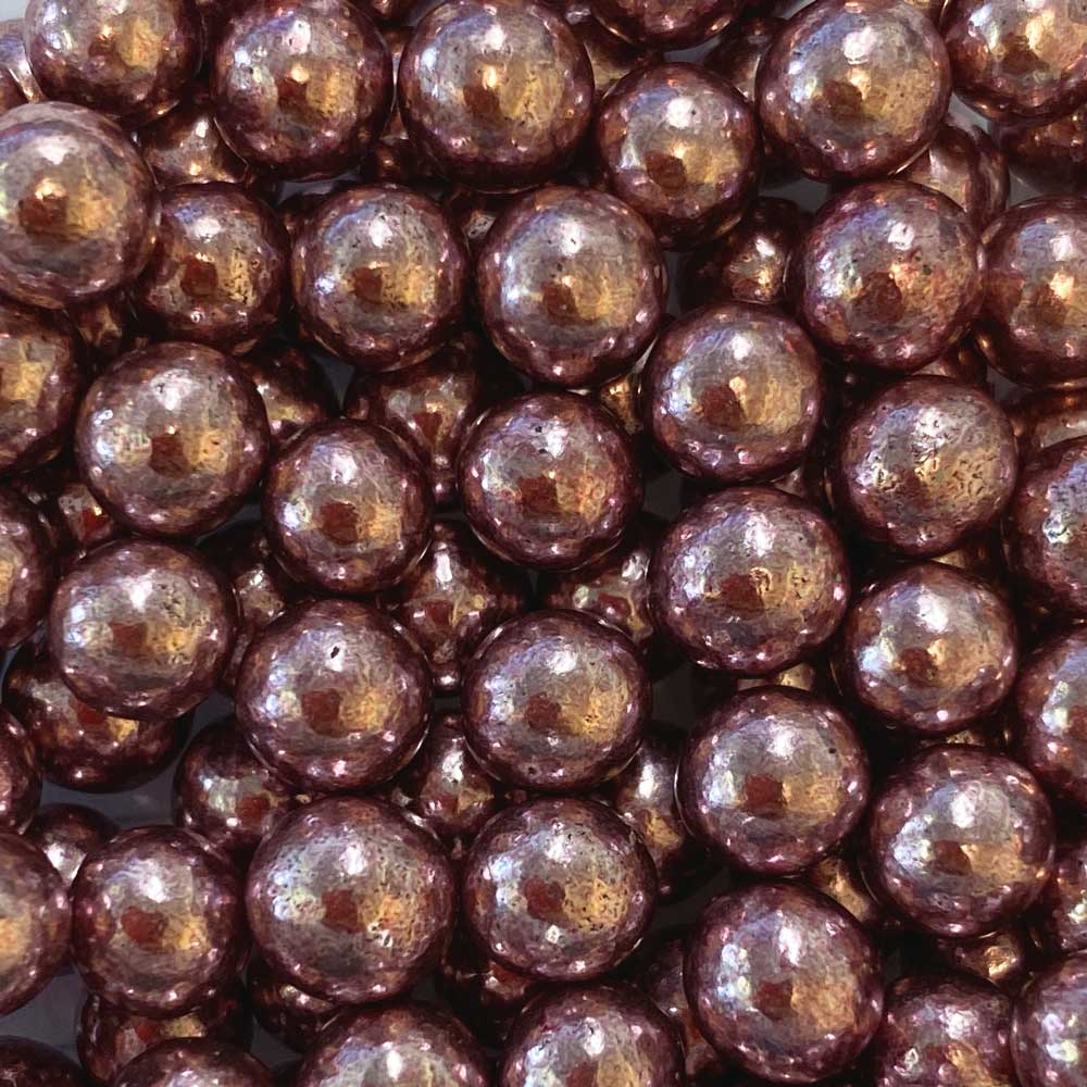 SUGAR SISTERS - Metallic Pink Dragees 6mm 80g