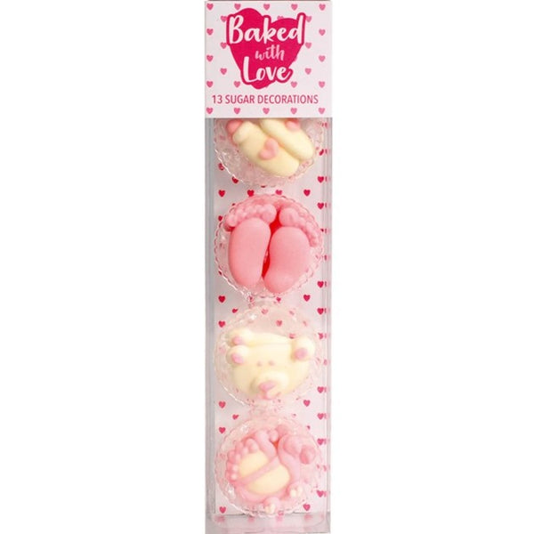 Sugar Decoration  Baby Girl  Pk 8