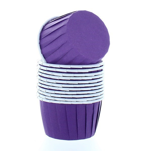 Cupcake Baking Cups Purple Pk 12