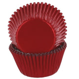 Red Foil   Cupcake Cases Pk 50