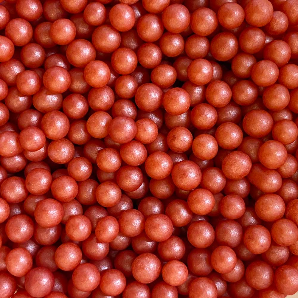 SUGAR SISTERS - Glimmer Pearls Rose/Red 4mm 80g