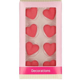 Red Sugar Hearts Pk 8