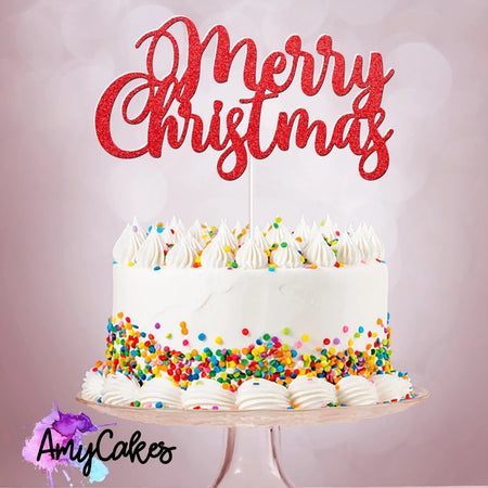 Party Time Christmas Cake Topper