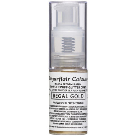 Light Gold Glitter Dust POWDER PUFF 10g