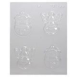 Reindeer and Snowman  Chocolate Mould 2-3/4