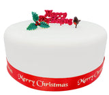 Yule Log  Cake Decorations Kit