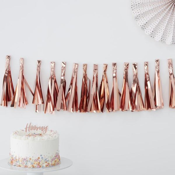 Rose Gold Tassel Garland