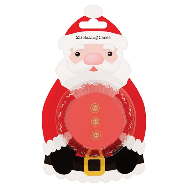 Santa Cupcake Cases Pk 25