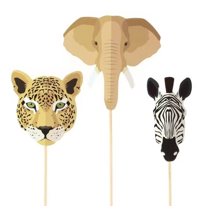 Savannah Animals Card Toppers Pk 3