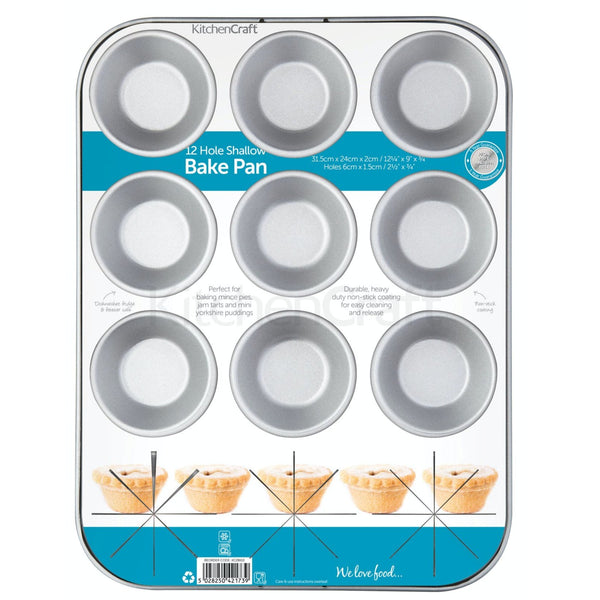 Non-Stick Twelve Hole Shallow Pan