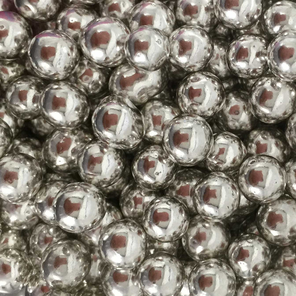 SUGAR SISTERS - Metallic Silver Dragees 6mm 1 Kg