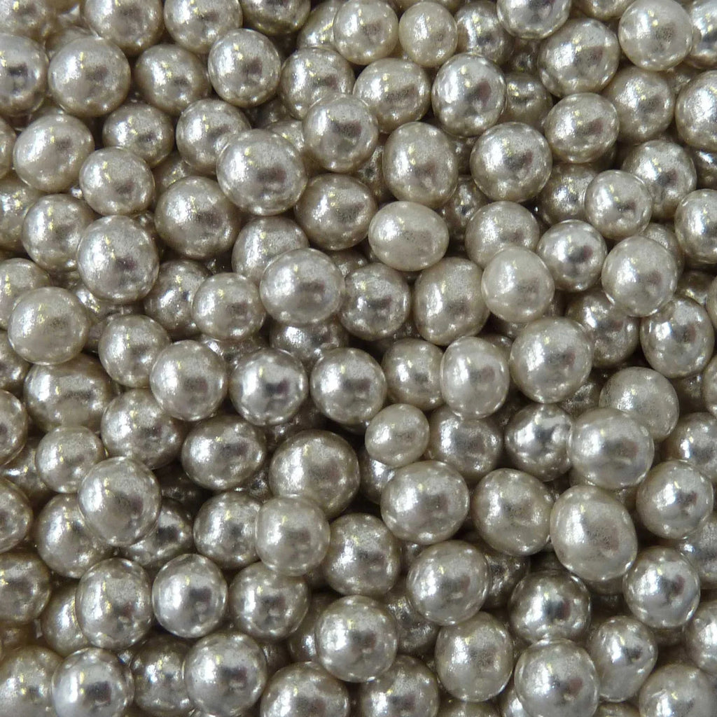 SUGAR SISTERS - Metallic Silver Dragees 4mm 1 Kg