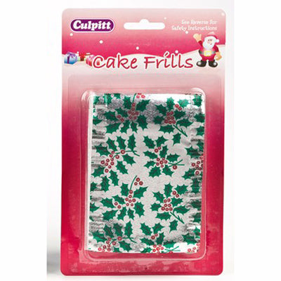 Silver with Green holly 1Yrd