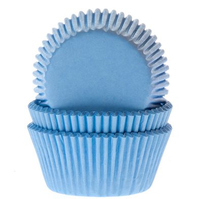 Ice Blue Foil  Cupcake Cases Pk 50