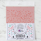 Snowfall  Stencil SWEET - STAMP