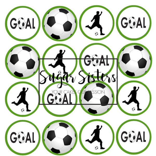 Football  Edible Toppers - (20 Toppers)