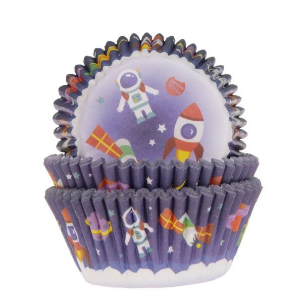 Space Cupcake Cases Pk 50 HOM