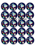 Space  Edible Toppers - (20 Toppers)