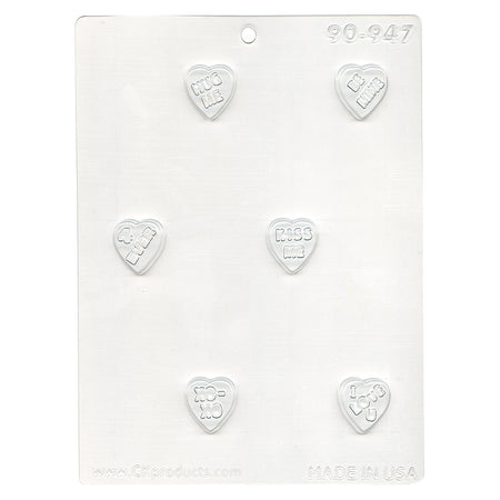 Heart  Chocopick  Mould  1½" x 2¼" x ⅛"