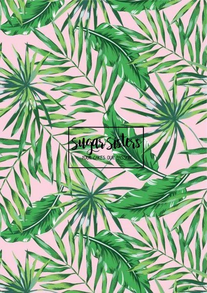 Tropical Leaves Edible Image