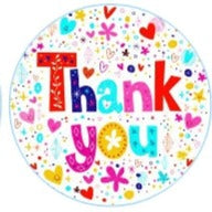 Thank You Edible Toppers - (20 Toppers)
