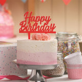Happy Birthday Topper Pink