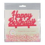 Happy Birthday Topper Pink