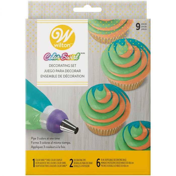 Wilton Color Swirl 9 Piece Decorating Set