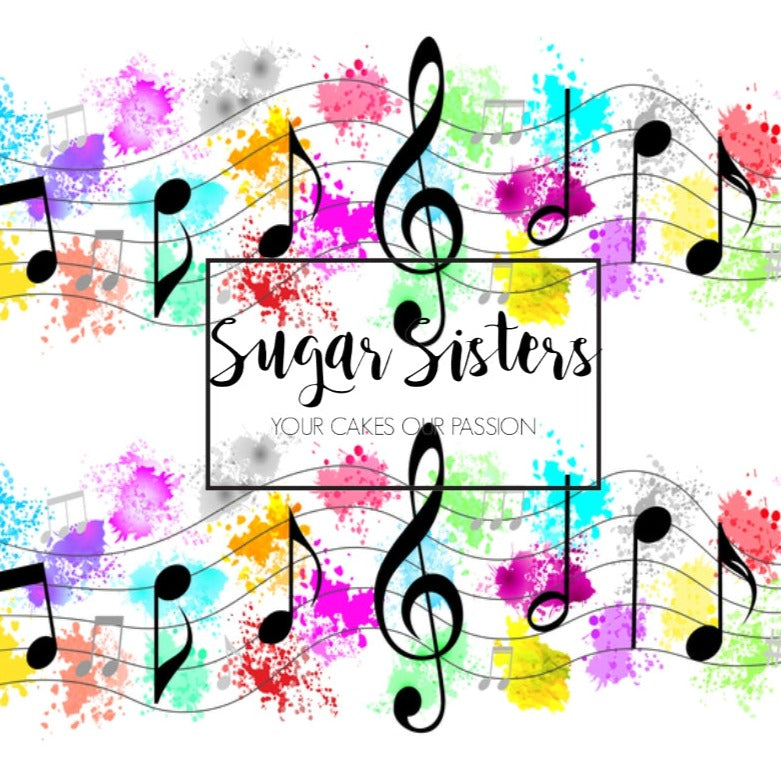 Music Notes Edible Banner