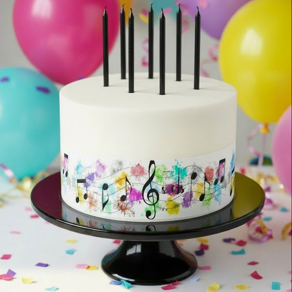 Music Notes Edible Banner