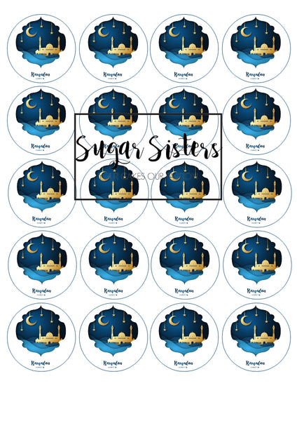 Ramadan Edible Toppers - (20 Toppers)