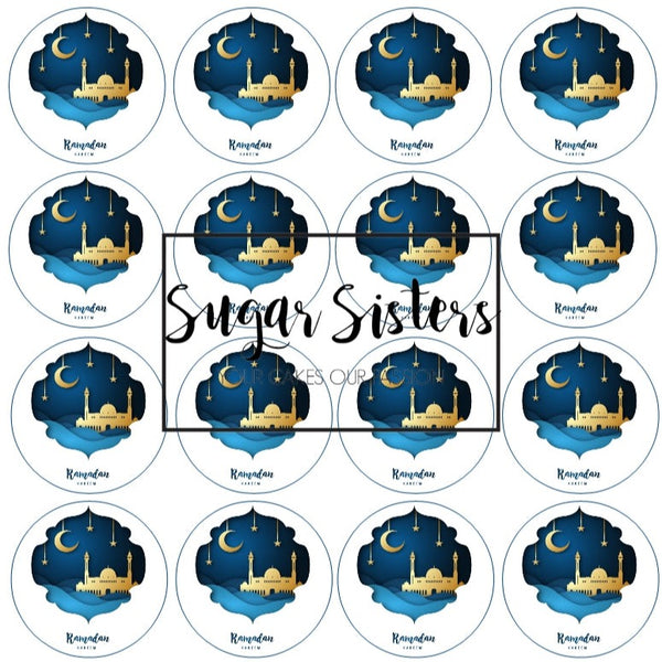 Ramadan Edible Toppers - (20 Toppers)